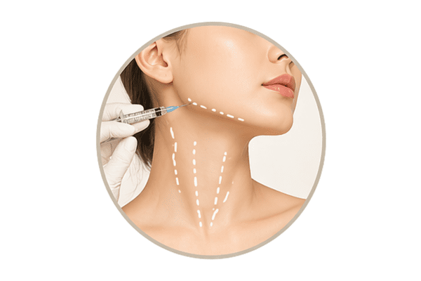Botulinum toxin injections for neck and jawline lifting treatment in Singapore