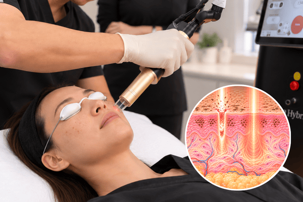 Alma Hybrid laser treatment for facial pigmentation, sun damage and uneven skin tone